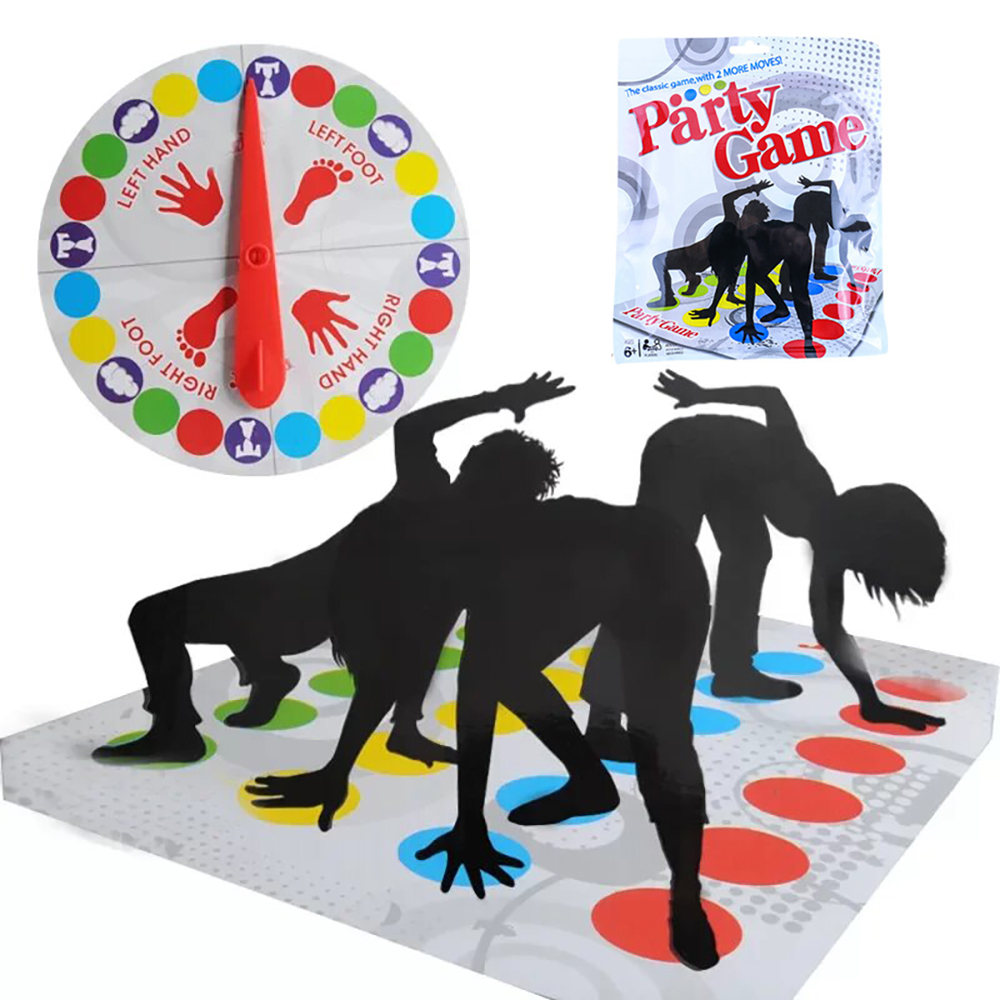 Party Games Indoor For 6 12 Year Olds - เกมปาร์ตี้ครอบครัว Twister เกมของเล่นกลางแจ้งในร่มเกมบิดร่างกายสําหรับเด็กผู้ใหญ่กีฬา Interactive Group Aids