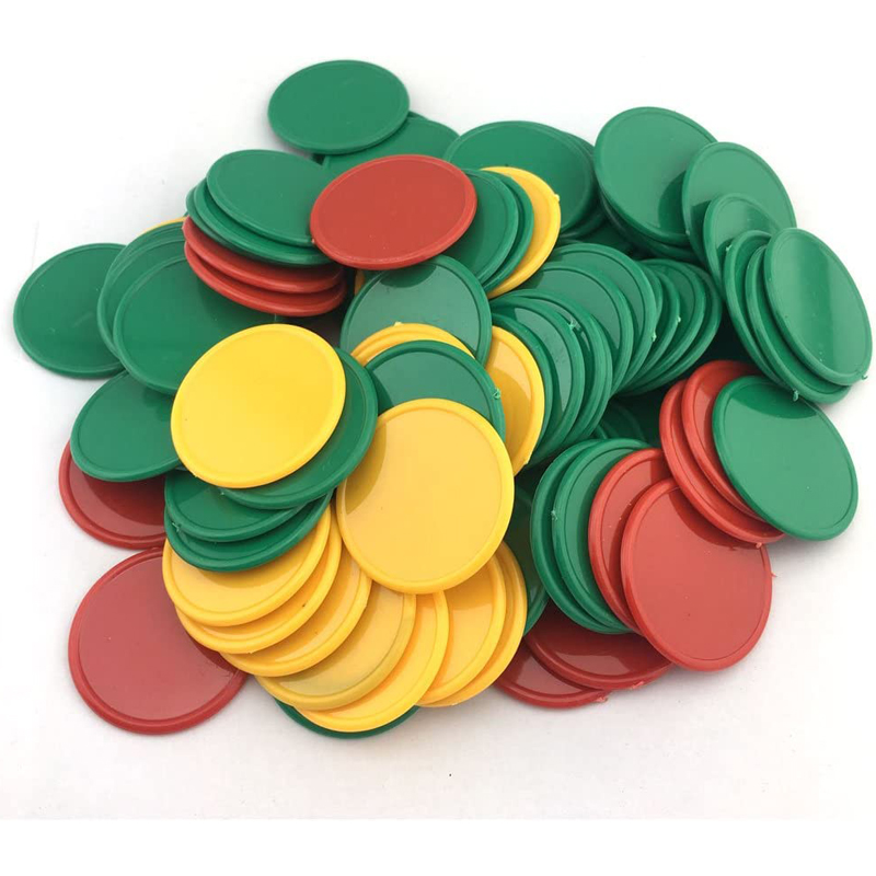 Party Games Juegos De Mesa - 40PCS 37MM พลาสติกชิปโป๊กเกอร์ 4 สีบิงโกเครื่องหมายคณิตศาสตร์นับเกมปาร์ตี้ Juegos