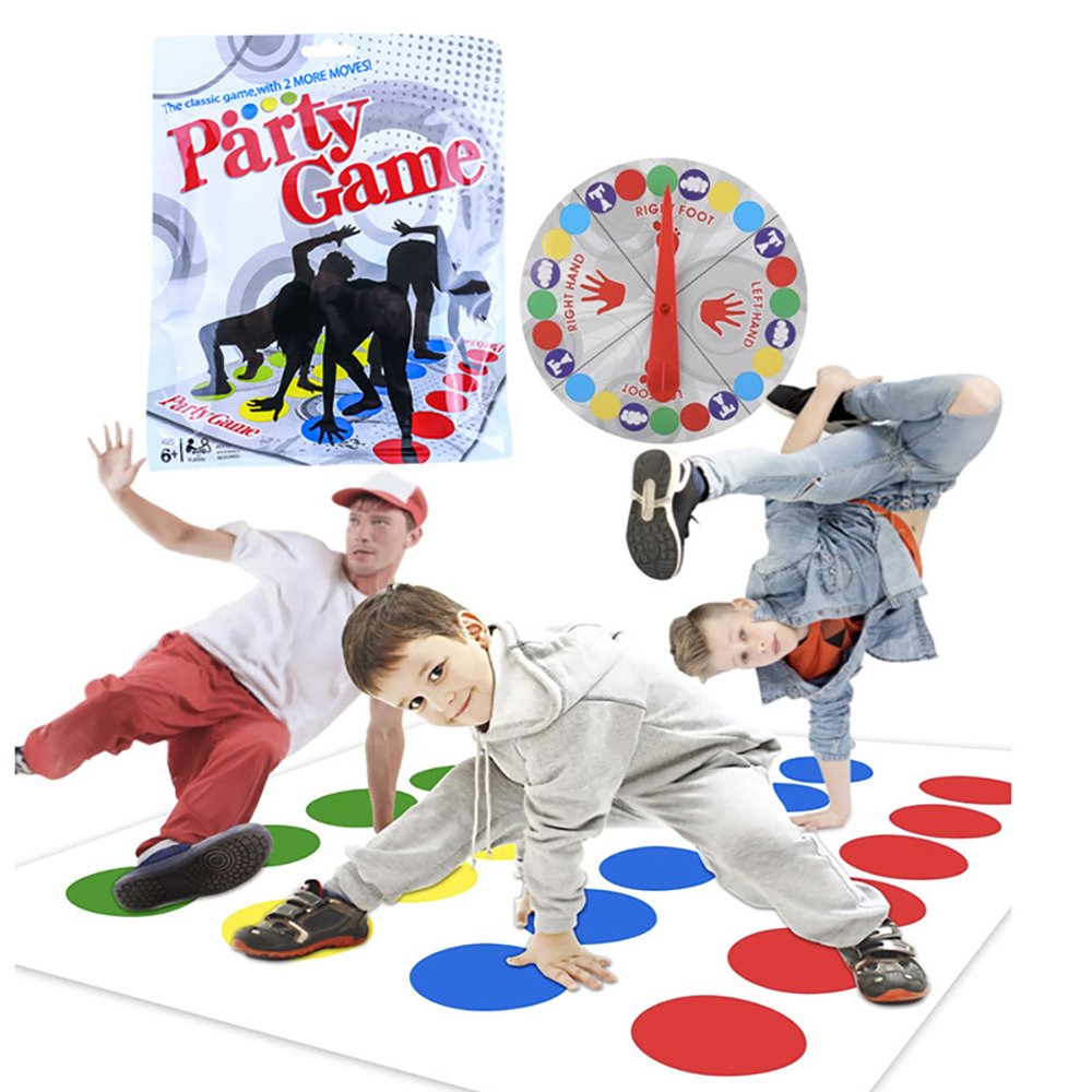 Party Games Indoor For 6 12 Year Olds - ครอบครัวผู้เล่นหลายคนเกม Twister เกมในร่มกลางแจ้งของเล่นเกมบิดร่างกายสําหรับเด็กผู้ใหญ่กีฬา Interactive Aid