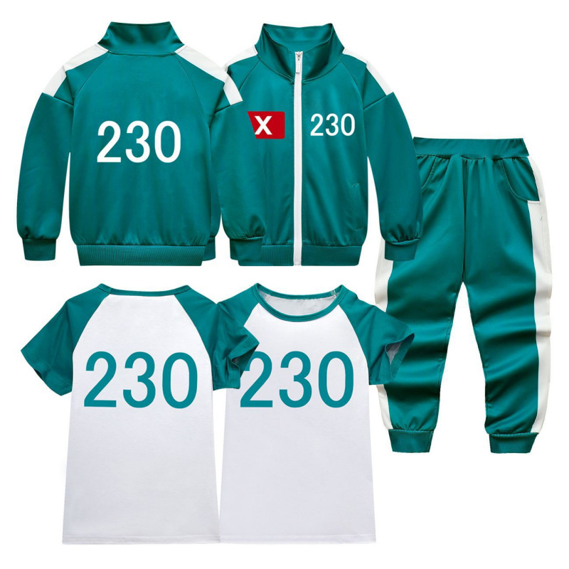 Party Games Kids - เสื้อยืดชุดกีฬาเด็ก 230 ชุด ลายปลาหมึกยักษ์ รุ่นใหม่ ปี