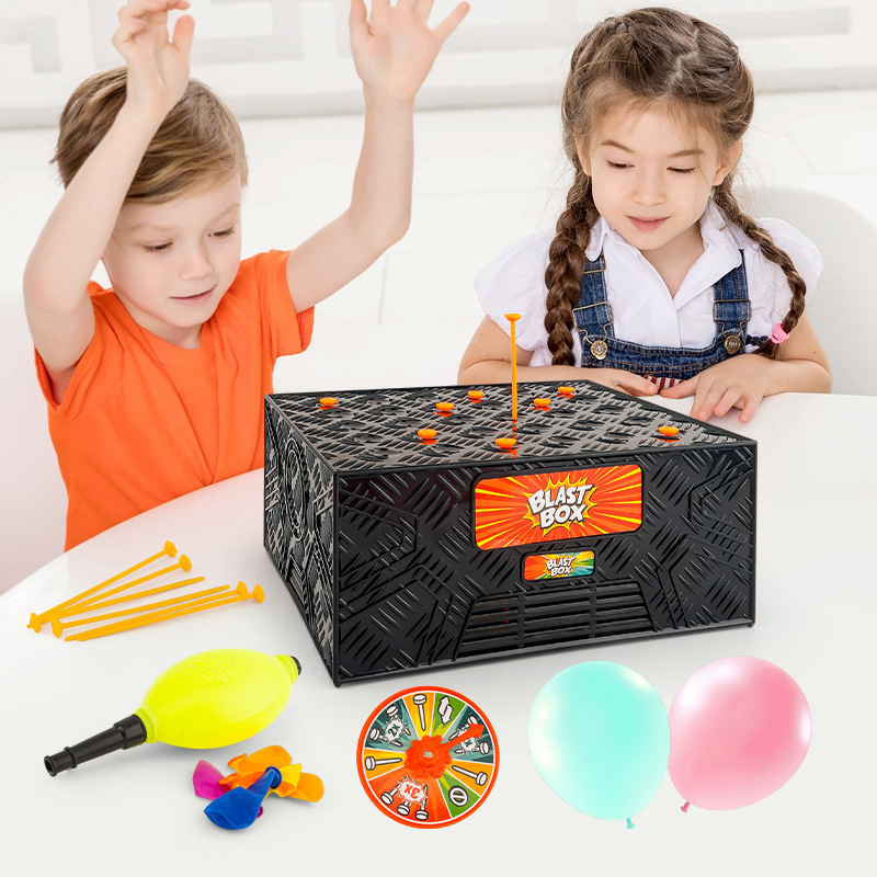Party Games Juegos De Mesa - ของเล่นกล่องระเบิดสำหรับเด็ก เกมระเบิดลูกโป่งสำหรับเด็ก ของเล่นสนุกๆ สำหรับงานปาร์ตี้พ่อแม่ลูก เกมกระดาน