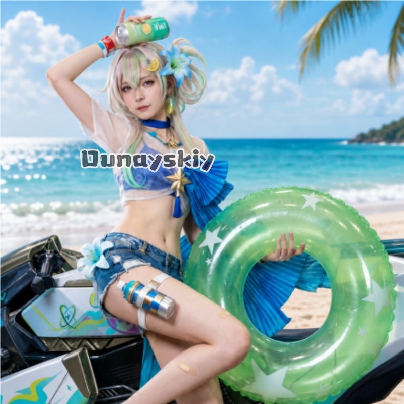 Party Games Summer - KS*16 Wuthering Waves Lynae ชุดว่ายน้ำฤดูร้อนคอสเพลย์เครื่องแต่งกายตัวละครเกมชุดชายหาดฮาโลวีนสำหรับปาร์ตี้คอมมิคคอนเกม