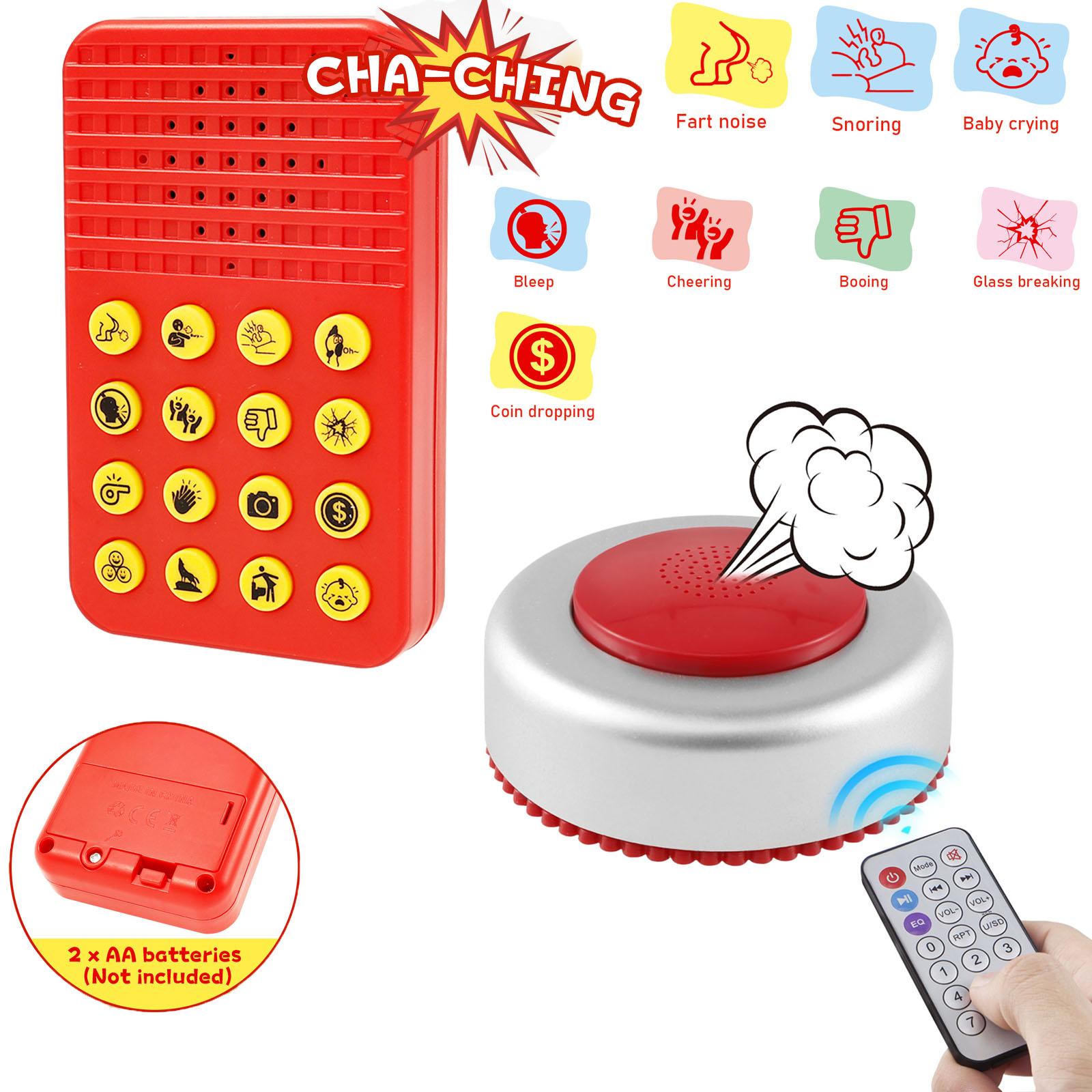 Party Games Engagement - เครื่องทำเสียงเอ๊ยมตลก รีโมทควบคุม เครื่องสร้างเสียงเอ๊ยม ของเล่นแกล้งคน ของเล่นตลกสำหรับงานปาร์ตี้ เกม