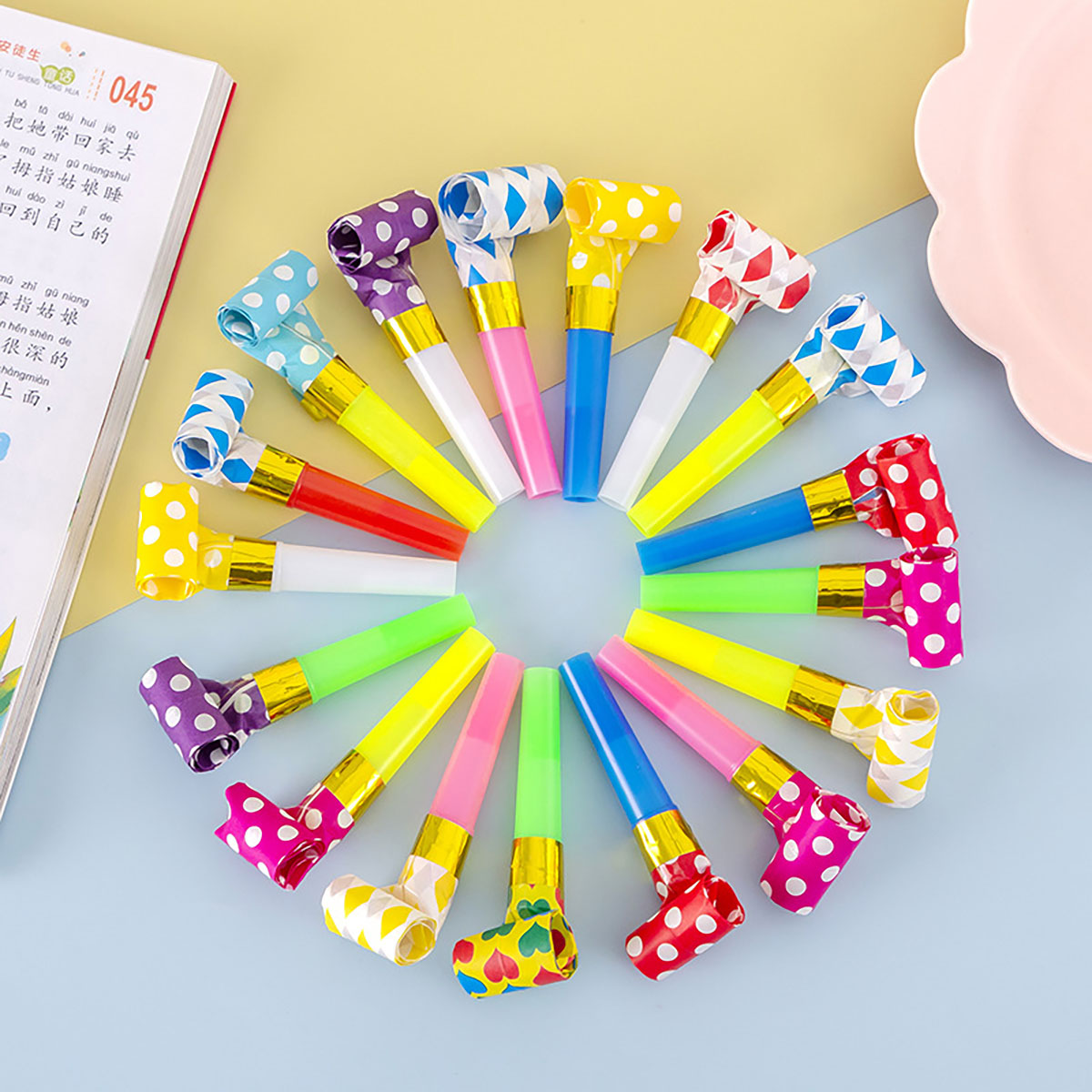 Party Games Engagement - 30PCS สีสันนกหวีดของเล่นตลกของเล่นเด็กเป่านกหวีดมังกร Blow ROLL ของเล่นเด็กเกมของขวัญวันเกิดเด็กวัยหัดเดินของเล่น