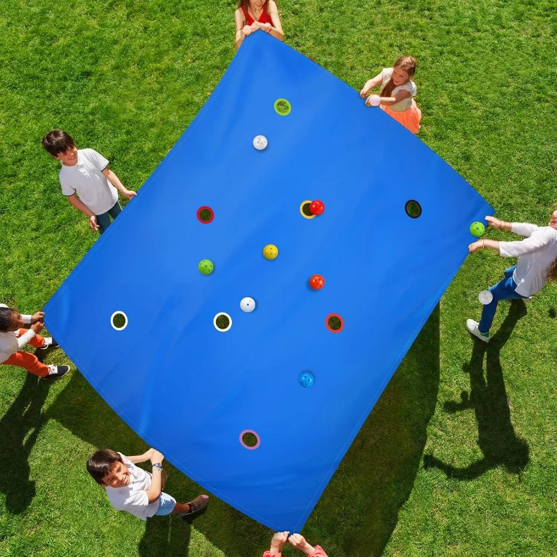 Party Games Group For Adults - เกมผ้าใบคลุมหลุมสำหรับสร้างทีมและกิจกรรมกลุ่ม 1 ชิ้น สำหรับเด็ก ผู้ใหญ่ โรงเรียน