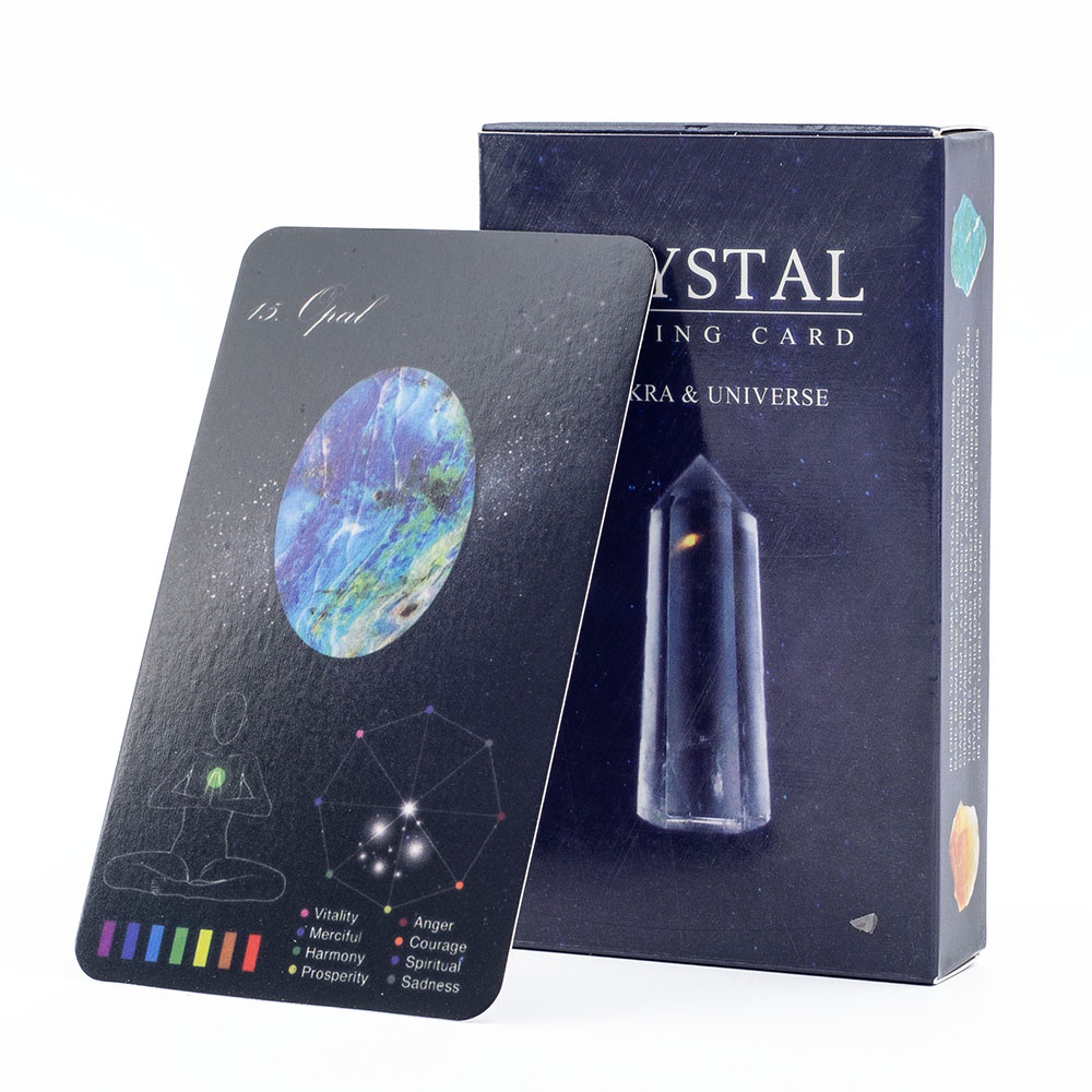 Zodiac Party Games - Crystals Healing Cards 60 การ์ดสํารับคริสตัล Zodiac