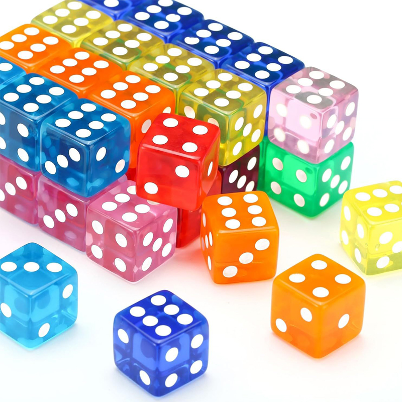 Party Games Juegos De Mesa - 12PCS 16MM ลูกเต๋าสําหรับเกมกระดานสําหรับผู้ใหญ่เด็กอะคริลิคก้อนปาร์ตี้ Leisure ของเล่น Juegos