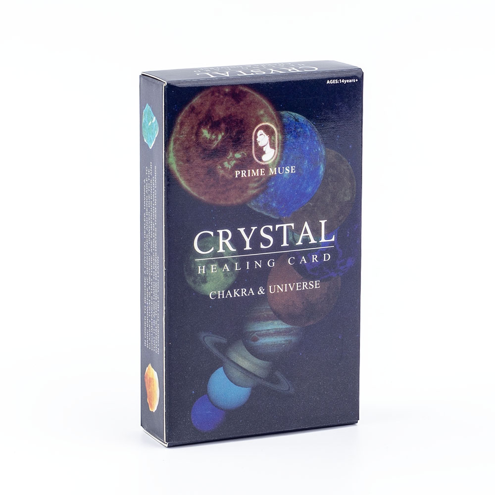 Zodiac Party Games - Crystals Healing Cards เวอร์ชันภาษาอังกฤษ 60-Card Deck