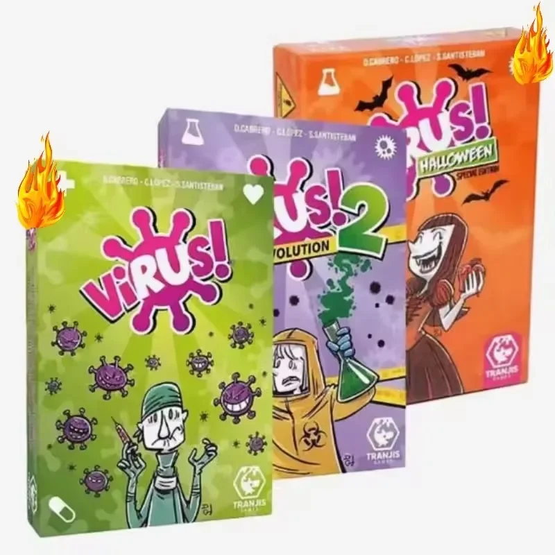 Party Games Group For Adults - ชุดเกมการ์ดกลยุทธ์สำหรับครอบครัวปี 2026 ซีรีส์ไวรัส 1&2 และเกมกระดานปาร์ตี้ฮาโลวีนสำหรับผู้ใหญ่ ความบันเทิงแบบโต้ตอบสำหรับกลุ่มวัยรุ่น