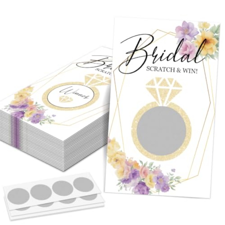 เกมขูดรางวัลงานเลี้ยงฉลองสมรส  - Party Games Bridal Shower บทวิจารณ์และราคา