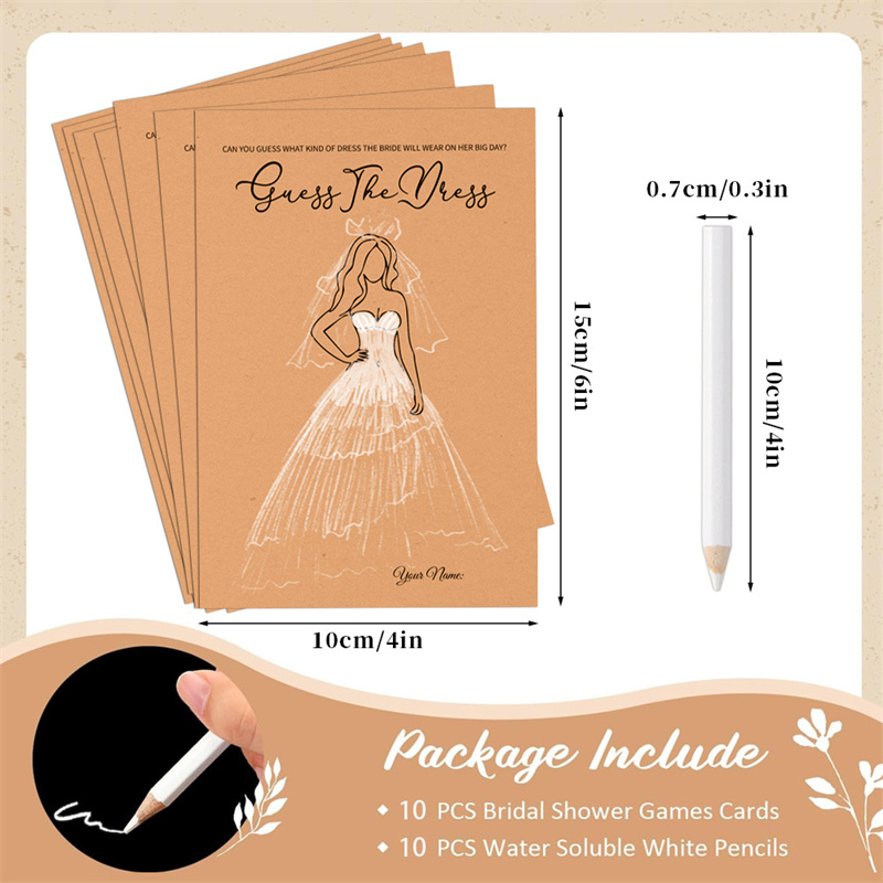 การ์ดเกมทายชื่อเจ้าสาว 20 ใบ พ - Party Games Bridal Shower บทวิจารณ์และราคา