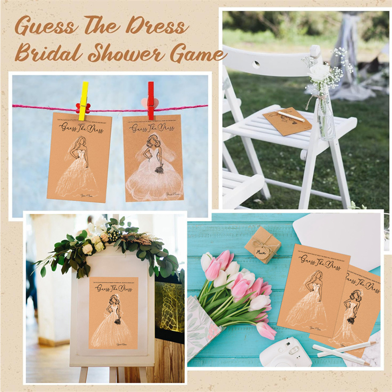 การ์ดเกมทายชื่อเจ้าสาว 20 ใบ พ - Party Games Bridal Shower บทวิจารณ์และราคา