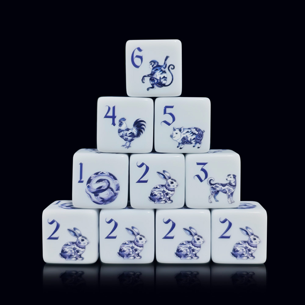 ลูกเต๋าอะคริลิคพิมพ์ลายสัตว์จี - Zodiac Party Games บทวิจารณ์และราคา