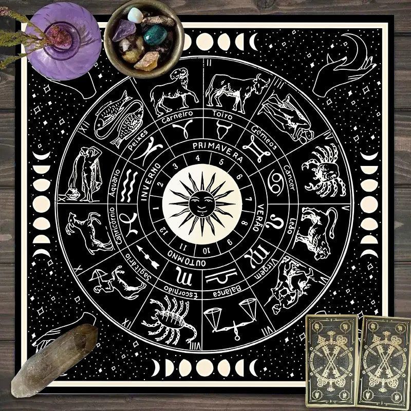 ผ้าลายจักรราศีสำหรับไพ่ทาโรต์  - Zodiac Party Games บทวิจารณ์และราคา