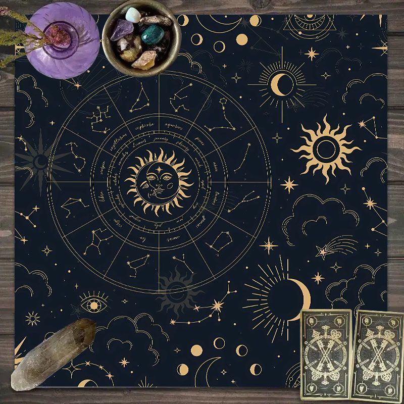 ผ้าลายจักรราศีสำหรับไพ่ทาโรต์  - Zodiac Party Games บทวิจารณ์และราคา