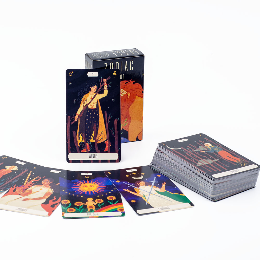 10.3*6 ซม.Zodiacไพ่ทาโรต์Fate  - Zodiac Party Games บทวิจารณ์และราคา