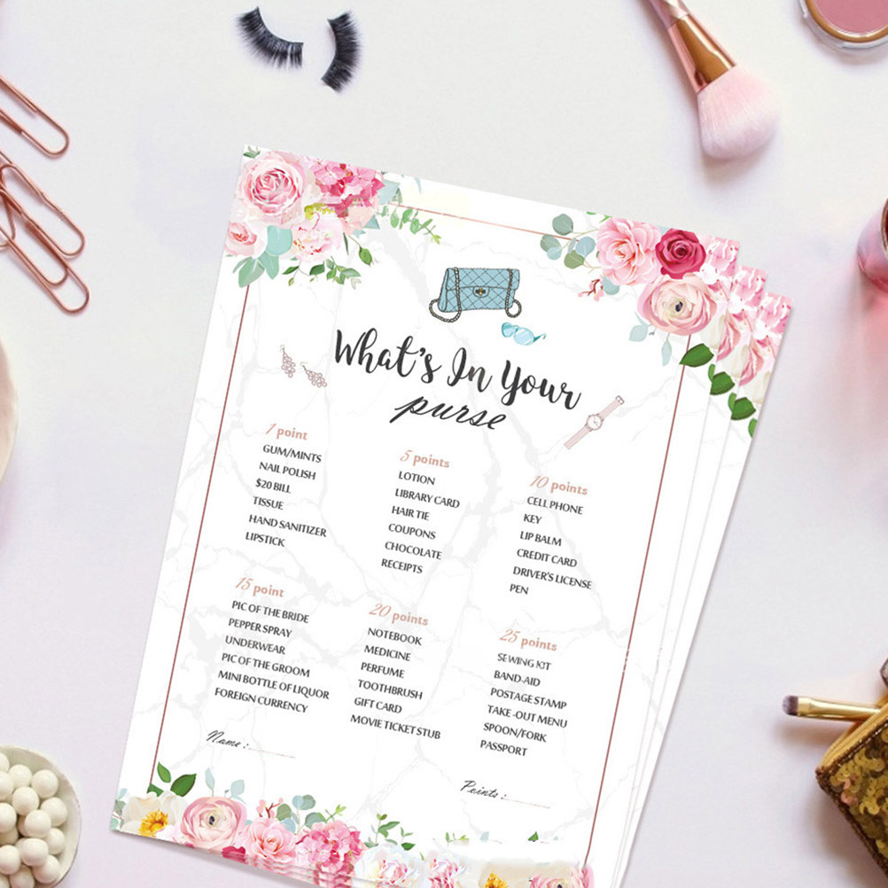 การ์ดปาร์ตี้สละโสด 48 ใบ สำหรั - Party Games Bridal Shower บทวิจารณ์และราคา