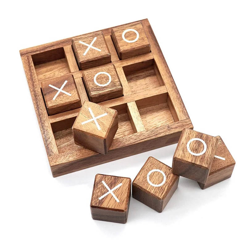 ไม้ Tic Tac Toe เกมกระดานหมากร - Party Games Juegos De Mesa บทวิจารณ์และราคา