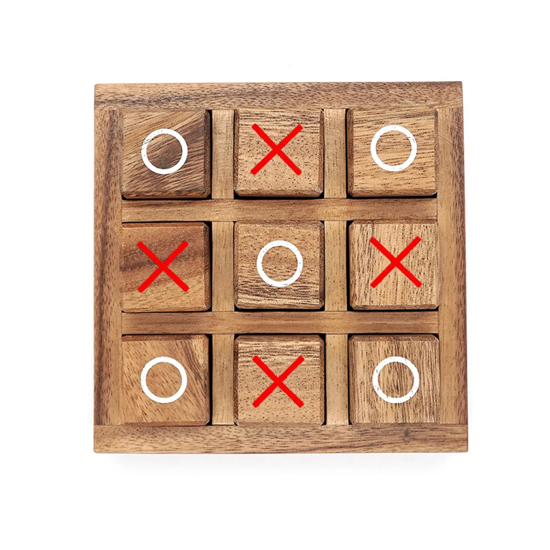 ไม้ Tic Tac Toe เกมกระดานหมากร - Party Games Juegos De Mesa บทวิจารณ์และราคา