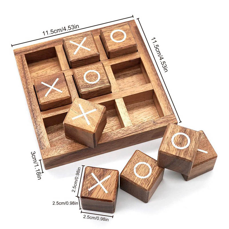 ไม้ Tic Tac Toe เกมกระดานหมากร - Party Games Juegos De Mesa บทวิจารณ์และราคา