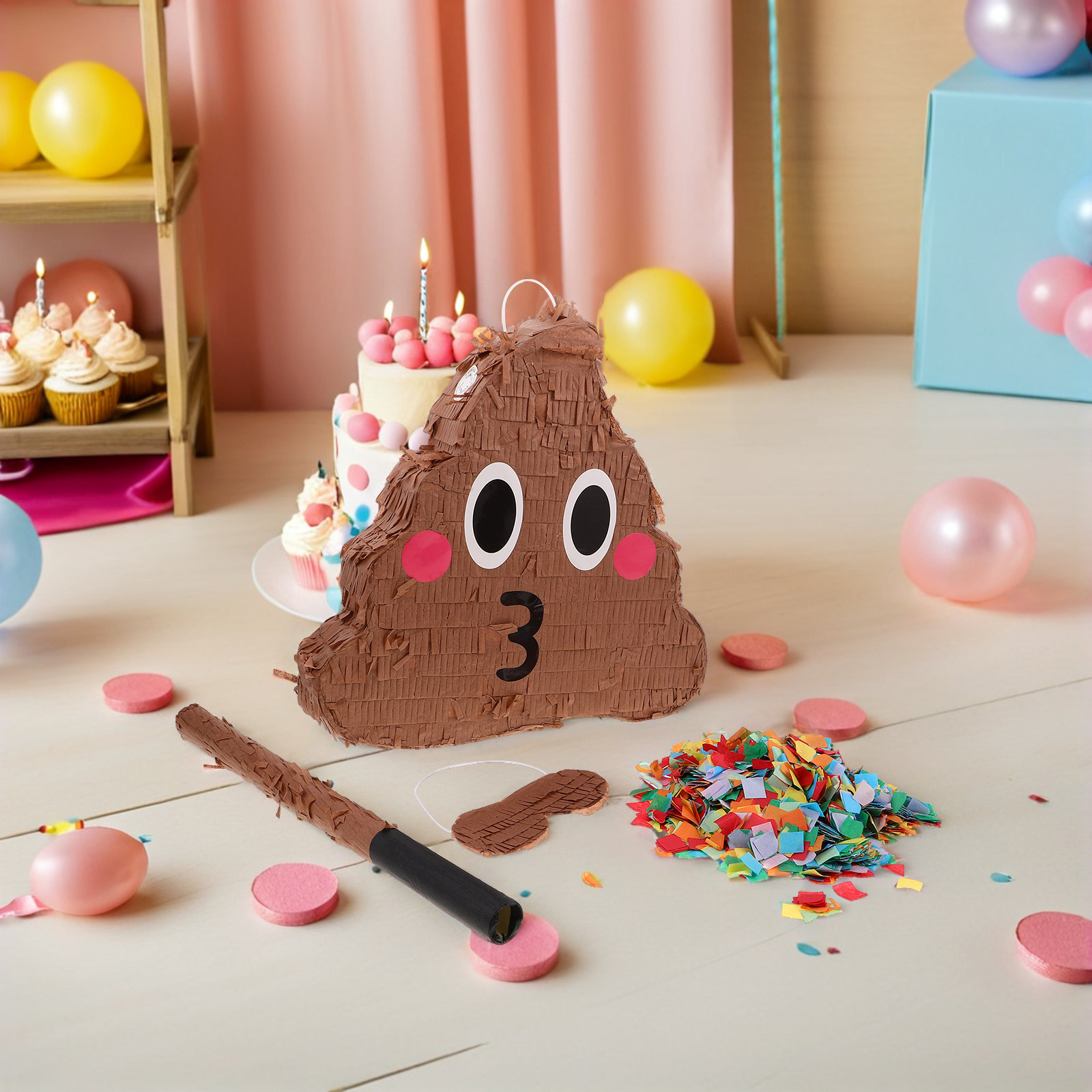 ชุดปิญาตาธีมอุจจาระสำหรับงานปา - Party Games Easy Kids บทวิจารณ์และราคา