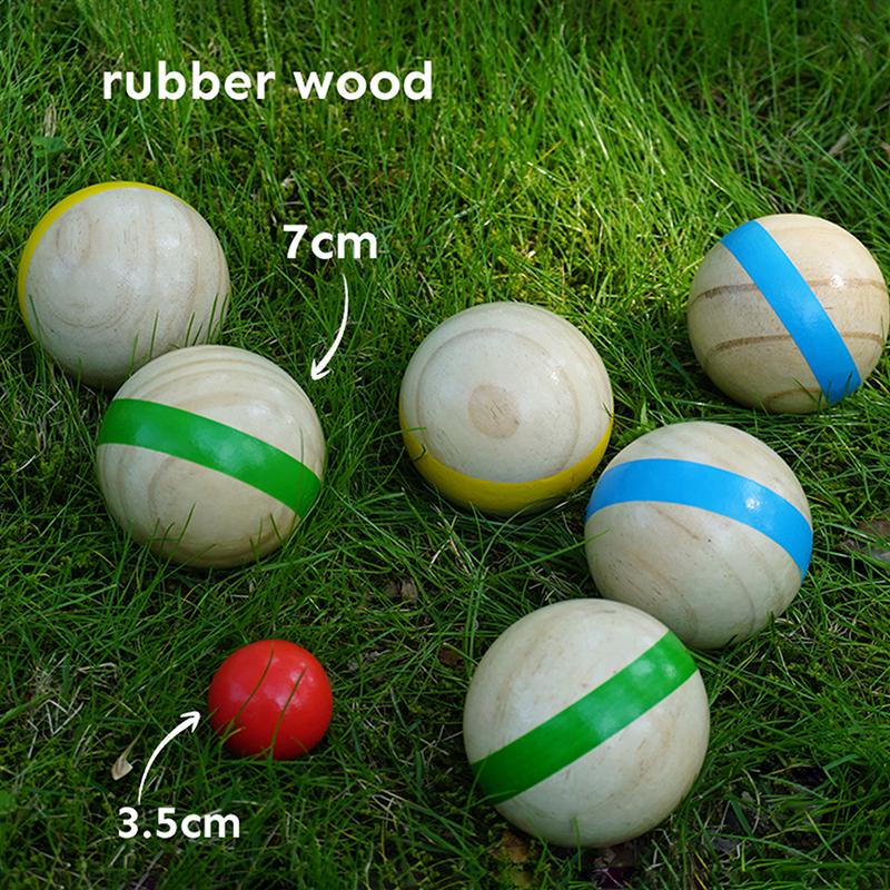 ลูกบอลไม้ 7 ชิ้น สำหรับเล่นกีฬ - Bocce Ball Lawn บทวิจารณ์และราคา
