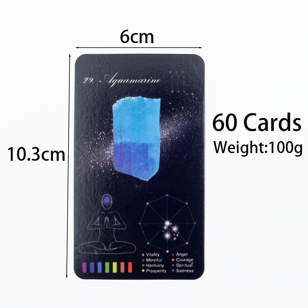 Crystals Healing Cards 60 การ์ - Zodiac Party Games บทวิจารณ์และราคา