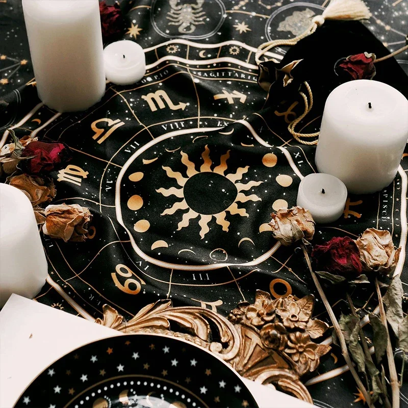 ผ้าทาโรต์ลายวงล้อจักรราศี ผ้าก - Zodiac Party Games บทวิจารณ์และราคา