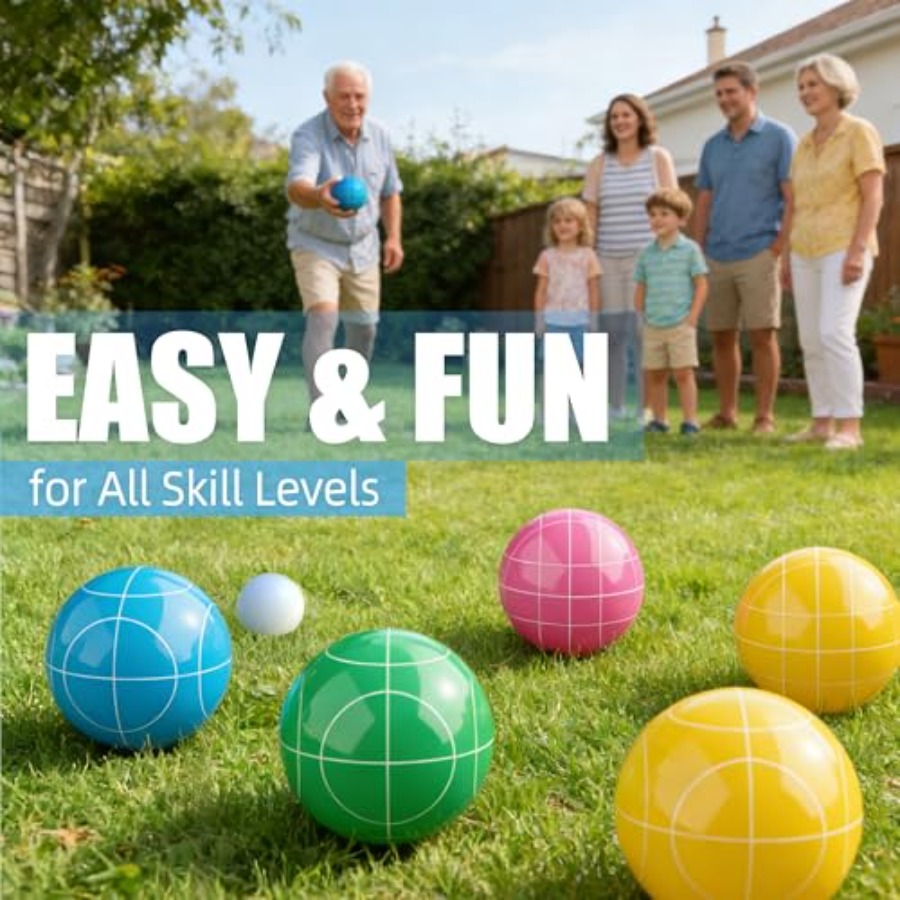 ชุดลูกบอลโบเช่สำหรับสนามหญ้าแล - Bocce Ball Lawn บทวิจารณ์และราคา