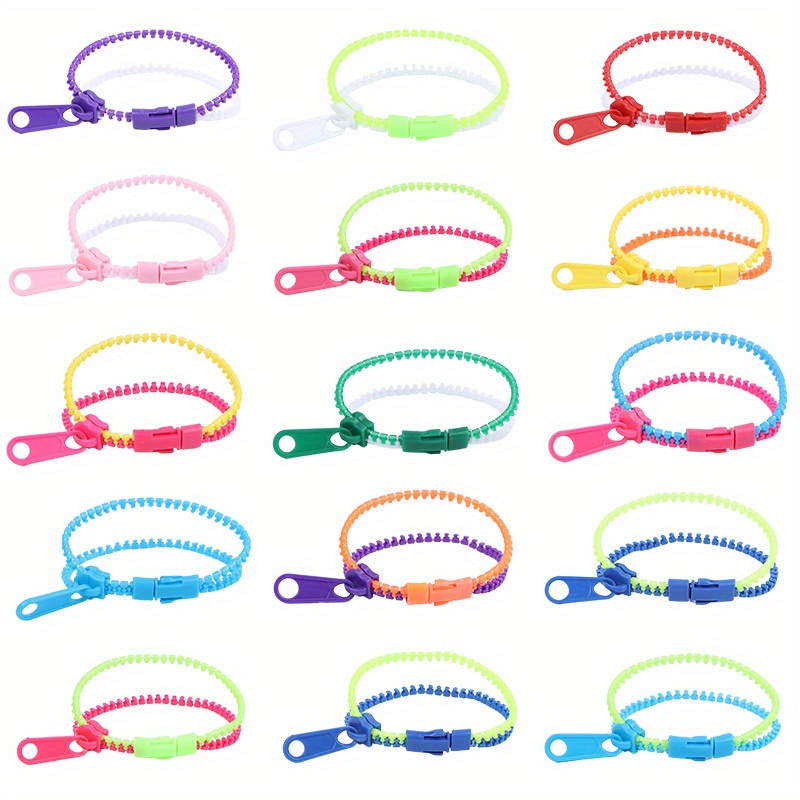 สร้อยข้อมือซิปสองสี 10 ชิ้น -  - Party Games Bridal Shower บทวิจารณ์และราคา