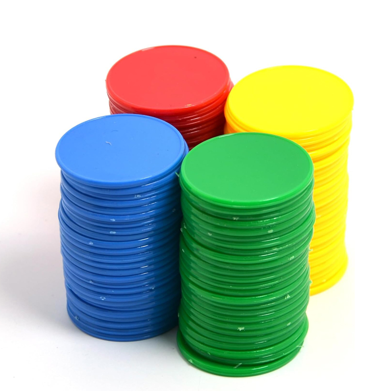 บิงโกเครื่องหมายชิป 37 มม.4 สี - Party Games Juegos De Mesa บทวิจารณ์และราคา