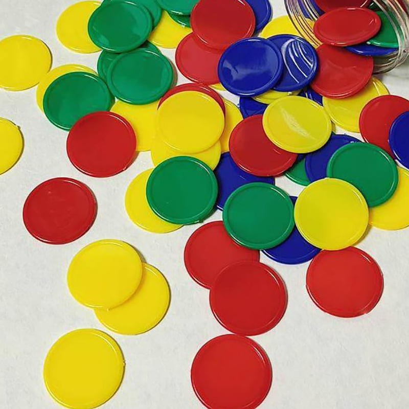 บิงโกเครื่องหมายชิป 37 มม.4 สี - Party Games Juegos De Mesa บทวิจารณ์และราคา