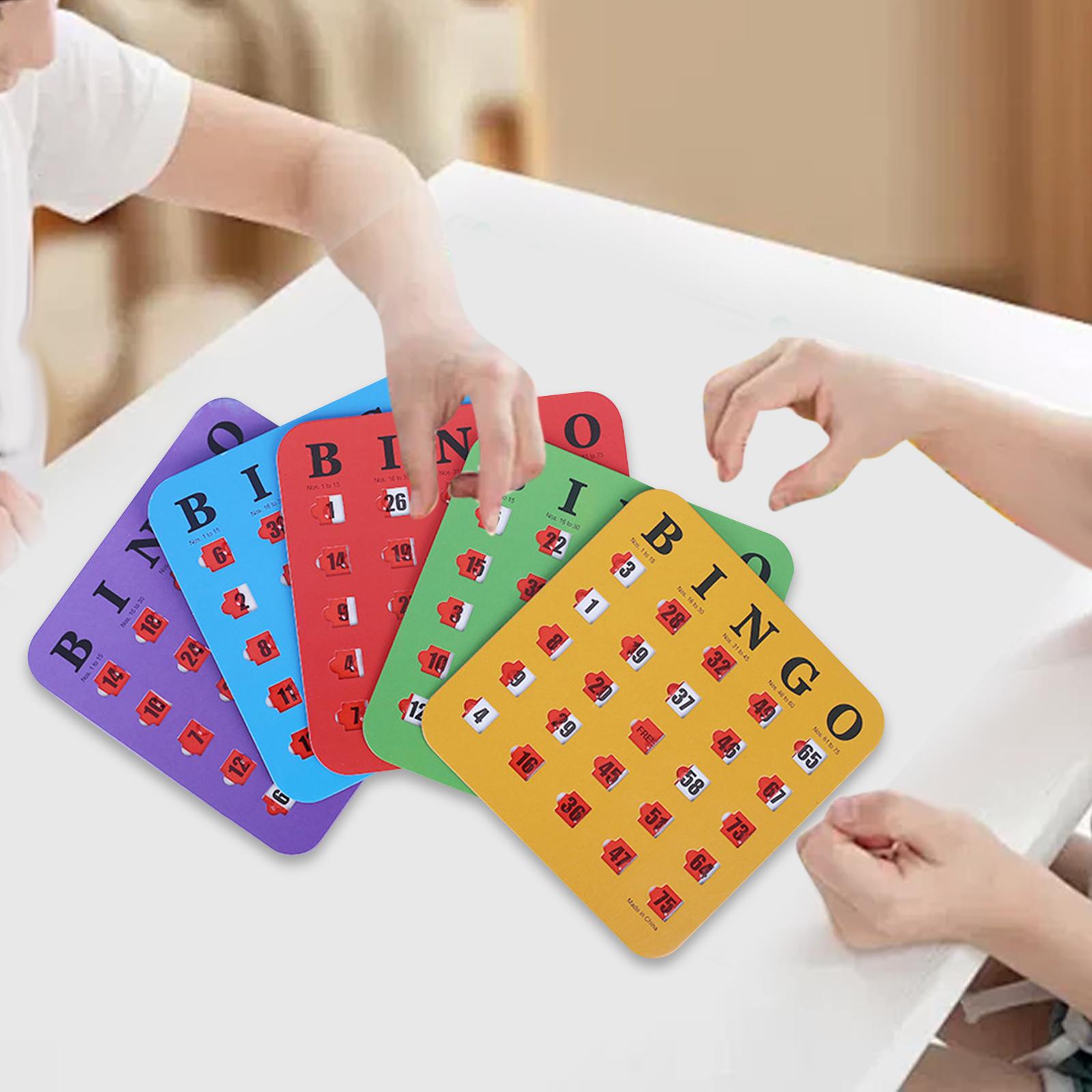 บัตรบิงโกแบบสไลด์ 5 ชิ้น พิมพ์ - Party Games Group For Adults บทวิจารณ์และราคา