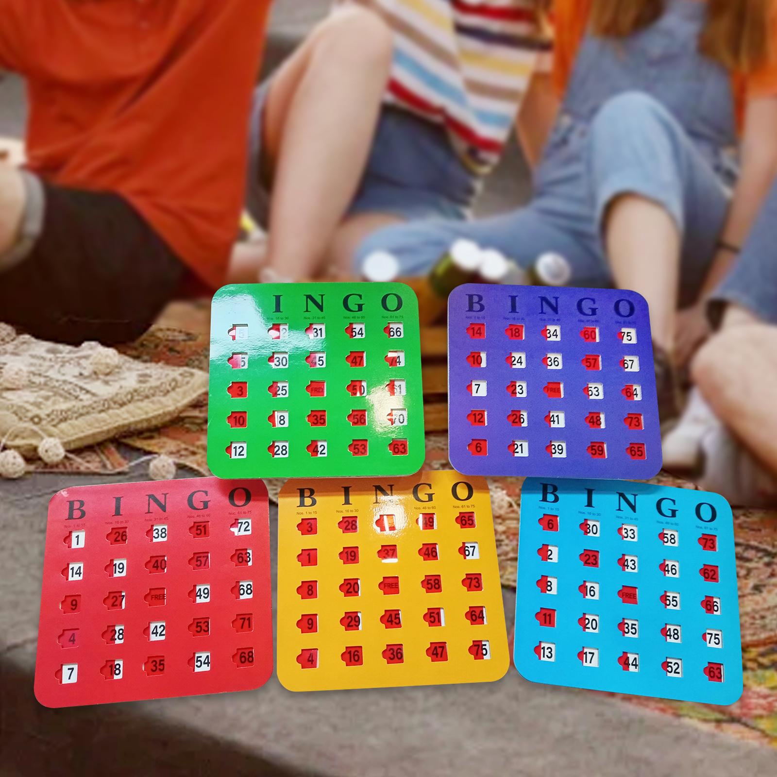 บัตรบิงโกแบบสไลด์ 5 ชิ้น พิมพ์ - Party Games Group For Adults บทวิจารณ์และราคา