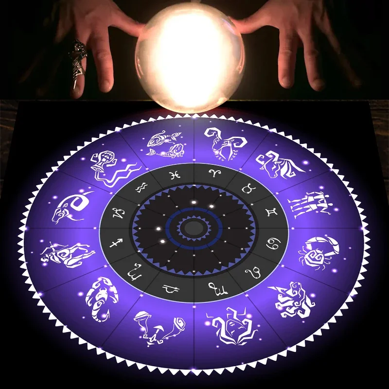 ผ้าทาโรต์สีม่วง ลายวงล้อจักรรา - Zodiac Party Games บทวิจารณ์และราคา