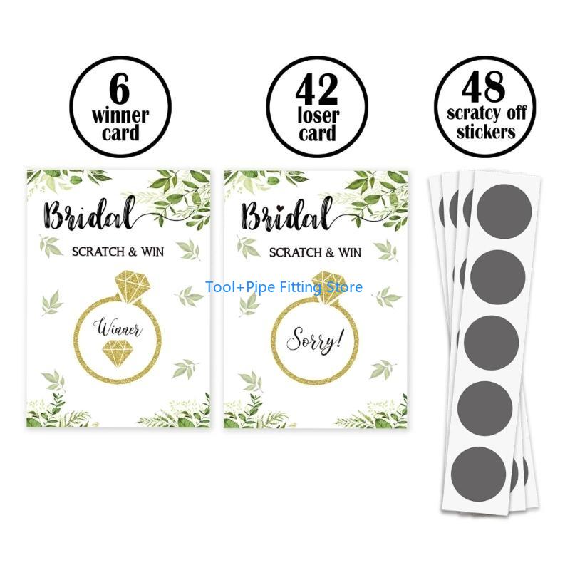 F92B อาบน้ำเจ้าสาว Scratch Off - Party Games Bridal Shower บทวิจารณ์และราคา