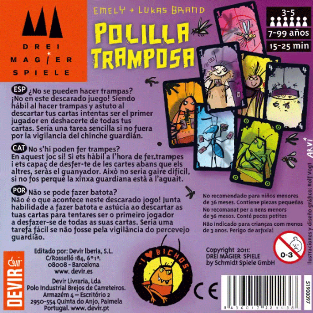 เกมกระดาน Polilla Tramposa เกม - Party Games Juegos De Mesa บทวิจารณ์และราคา