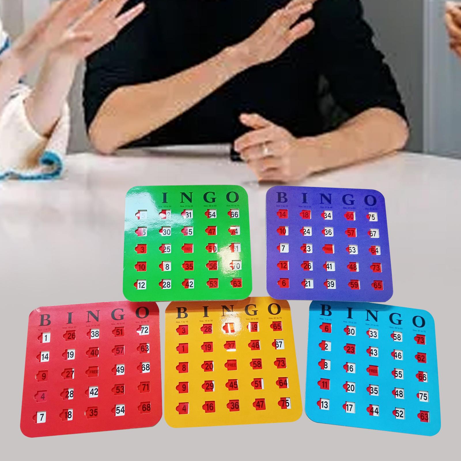 5 ชิ้นพิมพ์ขนาดใหญ่บิงโกกระดาษ - Party Games Group For Adults บทวิจารณ์และราคา